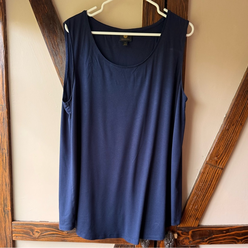 Navy Blue Sleeveless Women's Top
